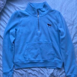 blue quarter zip